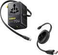 Baseus 70W Universal Travel Adapter and Baseus 100W Retractable USB C Cable