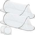 2 Pcs Large Pop up Mosquito Tent Portable Foldable Mosquito Bug Net for Bed Camping Travel Patio Outdoor 78 * 31 * 22 Inch Bug Netting Mesh Tent Canopy for Adults Baby Bedroom