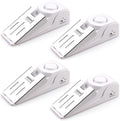 EMDMAK Door Stop Alarm with 120DB Siren Door Stop for Home & Travel (White) (Pack of 4)