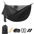 Camping Hammock with Mosquito Net and Ridge Rope, Extra Large for 2 Person, Lightweight Hanging Hammocks Tree Straps, All-in-one Fast Open Hammock for Outside, Hiking, and Travel