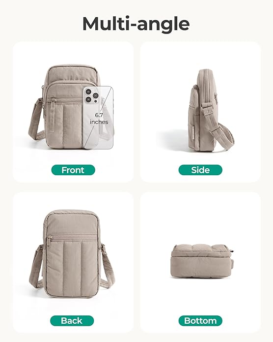 BAGSMART Small Crossbody Bags for Women, Cell Phone Crossbody Purse for Women Travel Wallet with RFID Blocking Card Slots