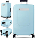 Slohif Luggage Cover for Suitcase Tsa Approved Protector - Luggage Sleeve Suit Case Cover Travel Stretch Large Baggage Case Protective Washable Fit 22-24 Inch Light Blue