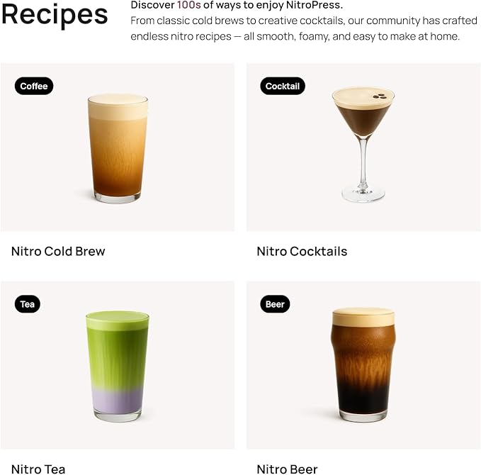 NitroPress Nitro Cold Brew Maker and Dispenser | At-Home Nitro Coffee Maker