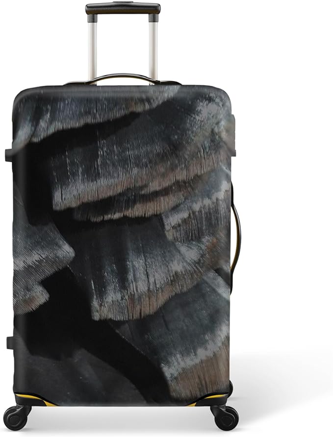 28 Inch PVC Luggage Protector Covers for TSA Approved Clear Suitcase Cover Protector Transparent Luggage Protective Cover Set (Painting, Suitable for 28"-29")