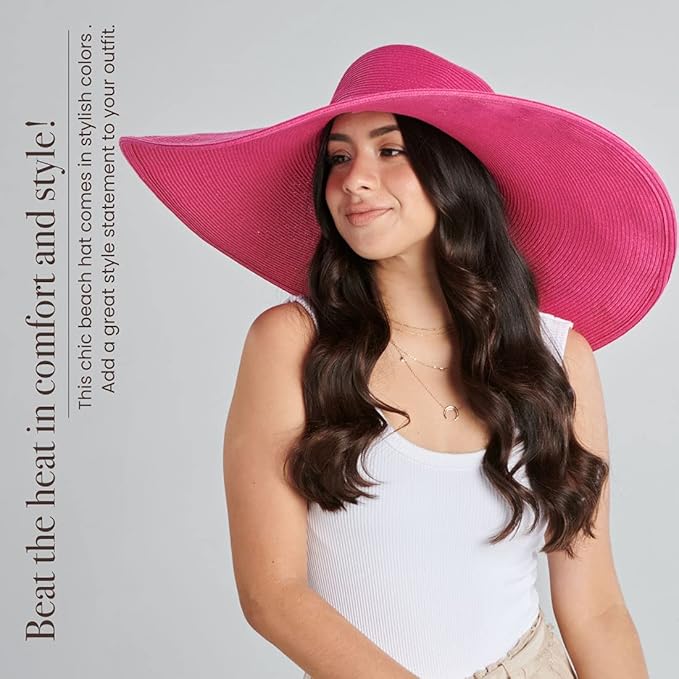 San Diego Hat Company Women's Ultrabraid X-Large Brim Hat, Adjustable Sun Hat with UPF 50+