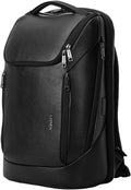 Durable Leather Laptop Business Backpack Perfect for Men & Women, Work Backpack Fits 15.6 Inch, Premium Quality Travel Bag with USB Charging Port, Water-Resistant, Bookbag with Multiple Pockets
