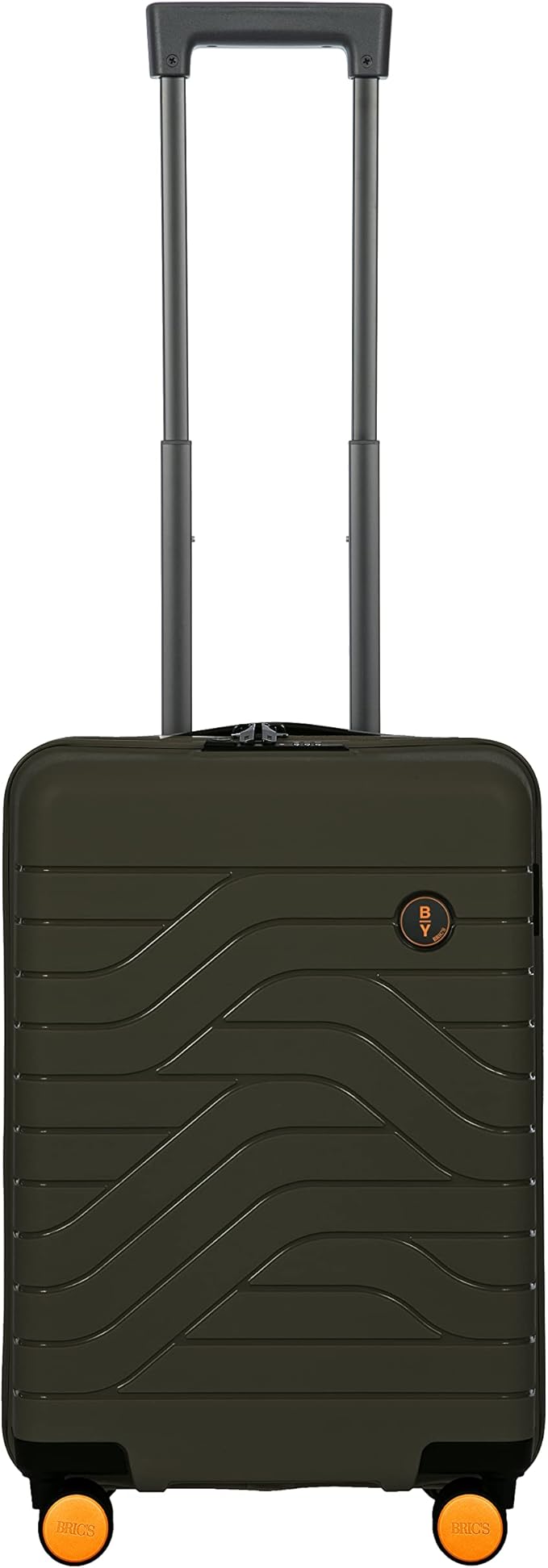 Bric's B|Y Ulisse Spinner Carry-On Suitcase, Lightweight Expandable Hard Shell Luggage with TSA Lock and Smooth 360° Wheels 21 Inch – Olive