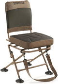 Guide Gear Huntrite 360 Swivel Hunting Blind Chair, 300 Pound Capacity, Folding, Lightweight, Portable, Padded Cushion Hunting Seat, Hunt Gear and Equipment, Black
