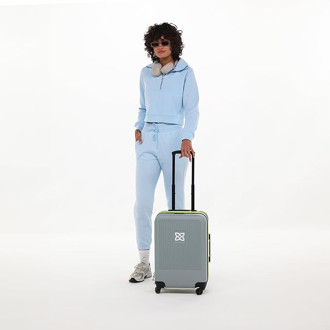 Sherpani Meridian, 22 Inch Carry On Luggage Airline Approved, Rolling Hardside Suitcase 22x14x9, Travel Luggage for Women, Expandable Suitcase, Travel Gift (St. Lucia)