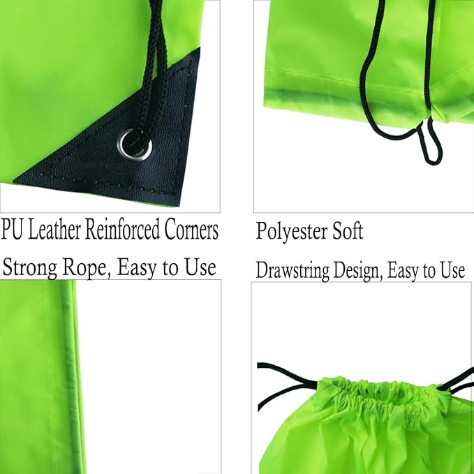 10 Colors Drawstring Backpack Bags Sack Pack Cinch Tote Sport Storage Polyester Bag for Gym Traveling