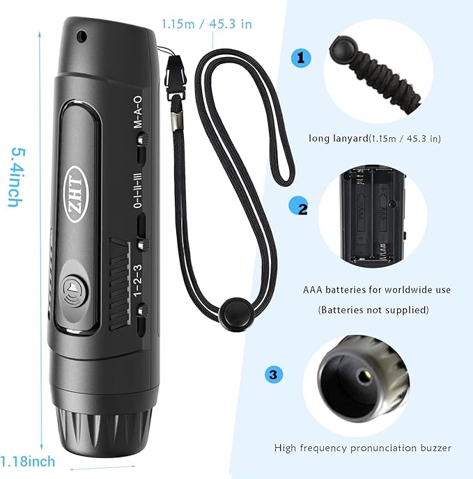 ZHT Electronic Whistle for Coaches, Referees, Teachers - 3 Tones & 3 High Volume, Handheld Whistles with Lanyard - Sports Whistle for Volleyball Soccer, Outdoor Camping, Emergency Safety