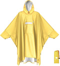 ANYOO Hooded Rain Poncho for Adults Waterproof Lightweight Rain Coat for Men Women Reusable Rain Jacket for Emergency Outdoor