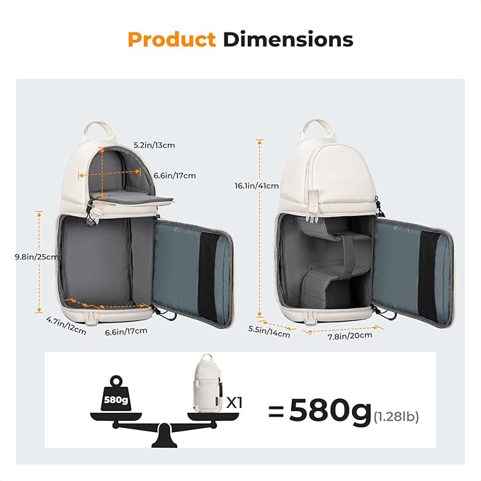 K&F CONCEPT Camera Sling Bag Crossbody Bag Camera Shoulder Backpack DSLR/SLR/Mirrorless Photography Bags Compatible with Canon/Nikon/Sony/Fuji/Gopro/DJI