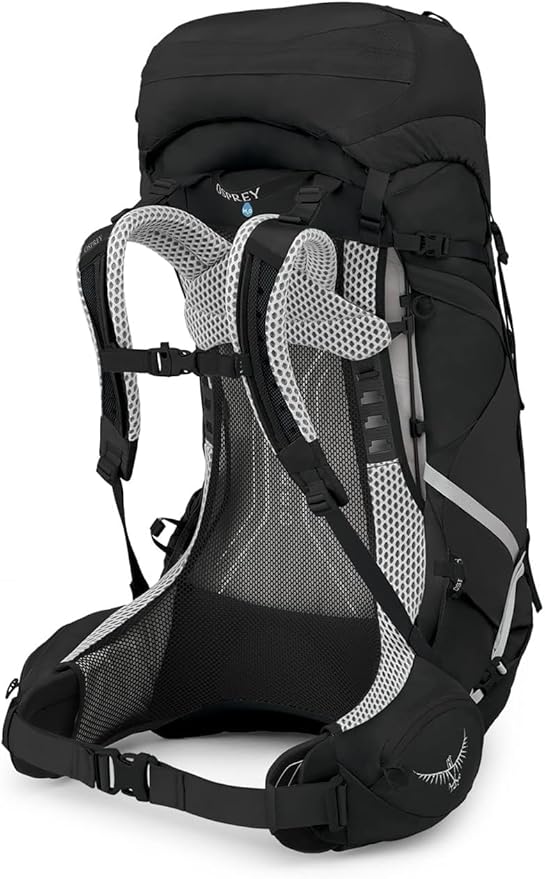 Osprey Atmos AG LT 50L Men's Backpacking Backpack, Black, S/M