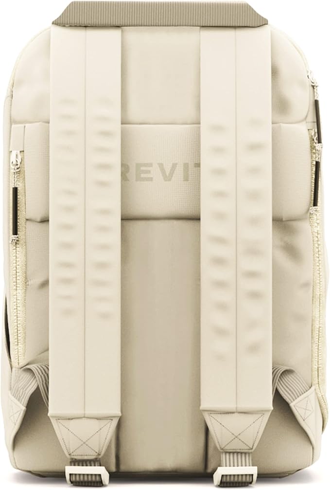 BREVITE The Backpack- Casual daypack backpacks for every function. Compact but spacious 18L aesthetic traveling backpack with laptop compartment. (Tan)