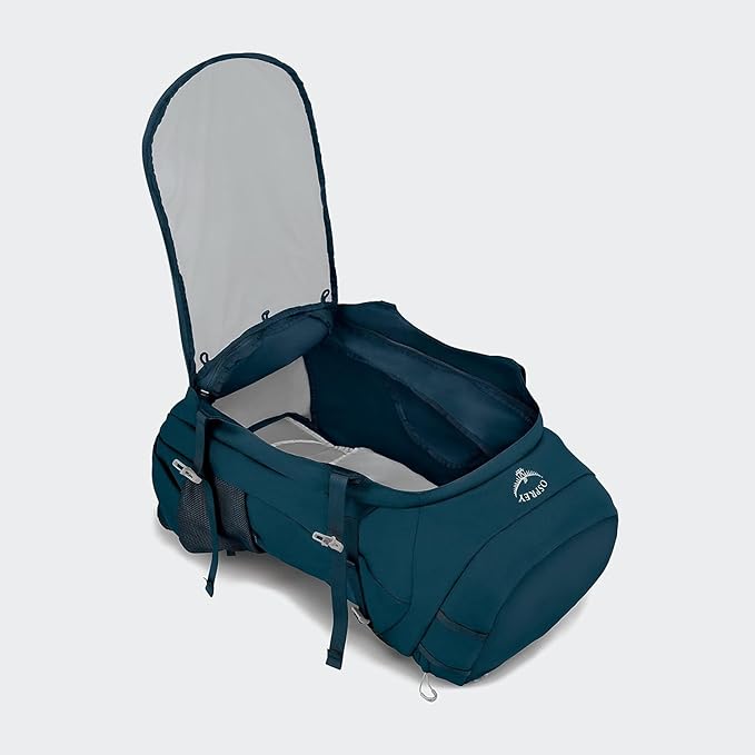 Osprey Fairview Trek 70L Women's Travel Backpack, Night Jungle Blue