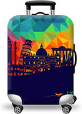 WUJIAONIAO Travel Luggage Cover Baggage Suitcase Cover Protector Skins 18-32 Inch (City, XL (for 29-32 inch luggage))