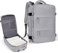 coowoz Travel Backpack For Women Men,Carry On Backpack,Hiking Backpack Waterproof Outdoor Sports Rucksack Casual Daypack Travel Essentials(Grey)