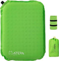 ATEPA Inflatable Stadium Seat Cushion, Self-Inflating Memory Foam Stadium Seats Bleacher Seat Chair Cushion Pad for Airplane Travel Backpacking Sports Events