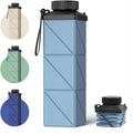 Collapsible Water Bottles, 2nd Generation Leakproof BPA-Free Travel Water Bottle 24.3oz(720ml),Lightweight Reusable Water bottle, Portable for Travel Cycling Gym Camping Sports,Blue