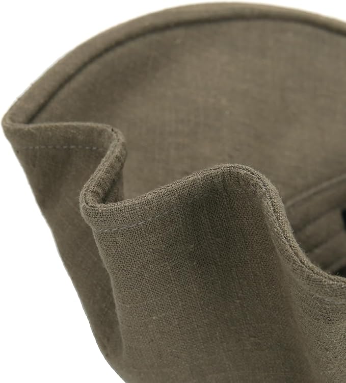 Linen Victorian Bonnet Hat Sun Cap, Foldable Summer Visor | New Katy