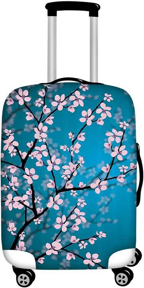 Cherry Blossom Luggage Cover Spandex Cover for 18-21 Inch Travel Suitcase