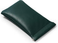 PU Leather Jewelry Travel Pouch Bag Leather Sunglasses Pouch Christmas,Wedding Party Favor Gift Bag(Dark Green)