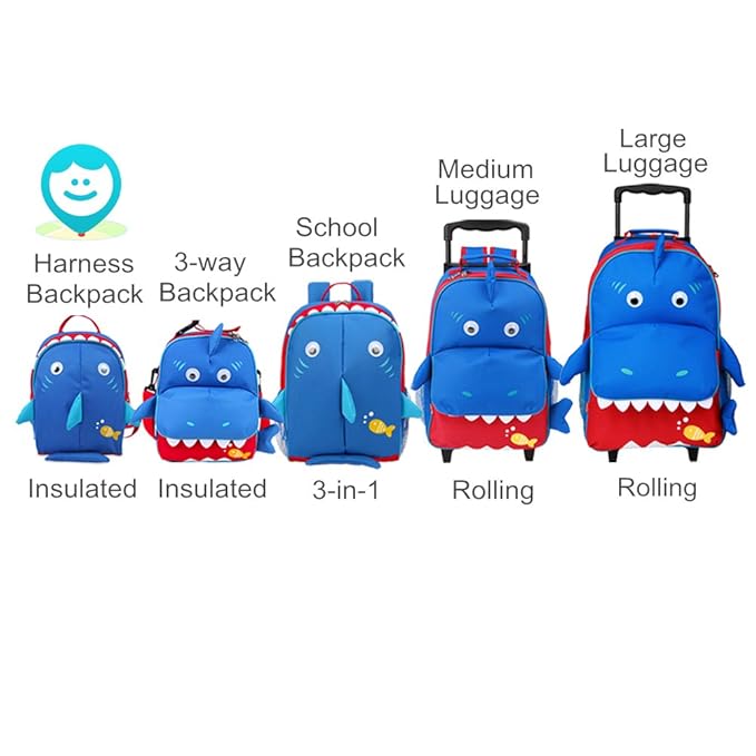 yodo Kids Insulated Toddler Backpack with Leash Safety Harness Lunch Bag