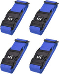 uxcell Luggage Straps Suitcase Belts with Buckle, Combination Lock, Adjustable Travel Packing Accessories