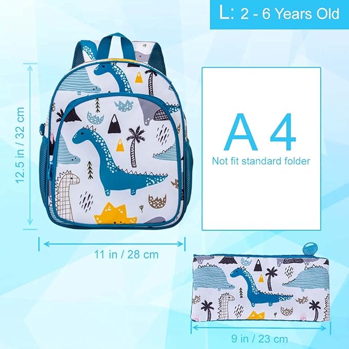 CCJPX Toddler Backpack for Boys Girls, Dinosaur Unicorn Cat Preschool Bookbag Kindergarten Cute School Bag