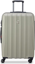 DELSEY PARIS Helium Aero Hardside Expandable Luggage with Spinner Wheels, Latte, Checked-Medium 24 Inch