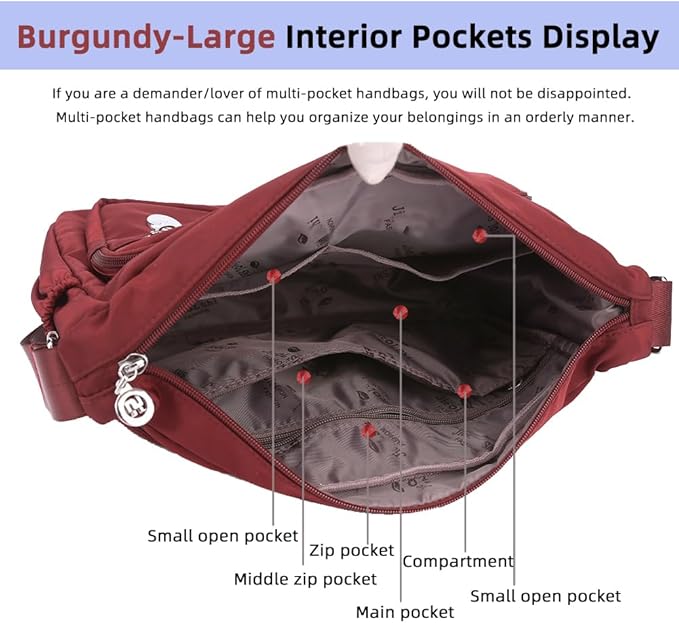 MINTEGRA Women Shoulder Handbag Roomy Multiple Pockets Bag Ladies Crossbody Purse Fashion Tote Top Handle Satchel