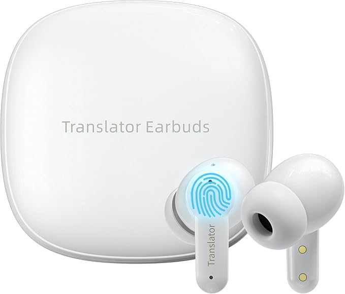 M3 Offline AI Translator Earbuds Support 144 Languages & Accents Translation Two-Way Translation Translator Device AI Translation Earbuds Real Time No Subscription Required