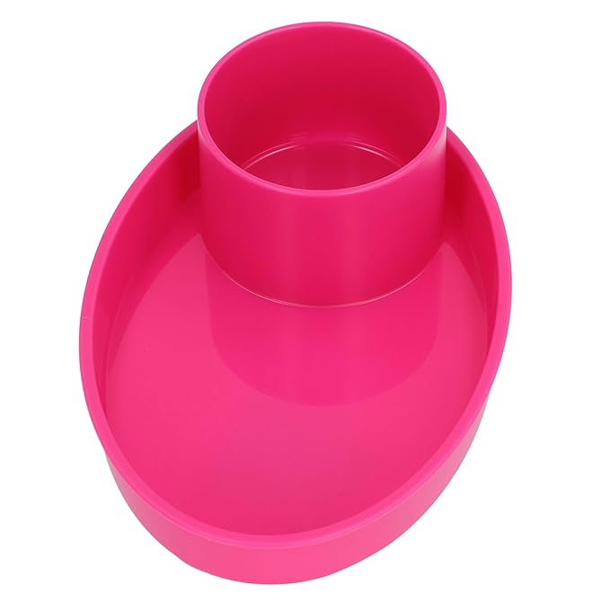 Snack Tray for Kids Car Seat with Secure and Sturdy Design, Versatile Usage, Compact and Portable Design, Easily Attachable, Cup Holder (Roseate)