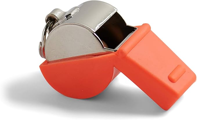 American Whistle Corporation American Classic Whistle - 126 db Solid Brass Whistle with Paracord Lanyards and Safe-T-Tip - Made in America