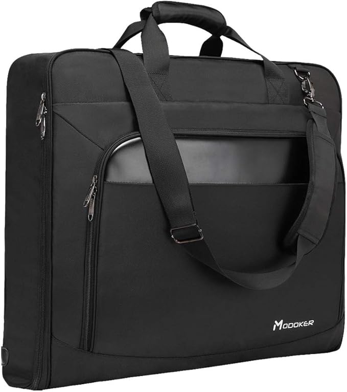 Modoker Suit Luggage Garment Bag with Shoulder Strap, Suit Carry on Bag Hanging Suitcase Garment Bags for Men Women Business Travel