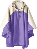 SaphiRose Unisex Rain Poncho Hooded Waterproof Raincoat for Adults Women