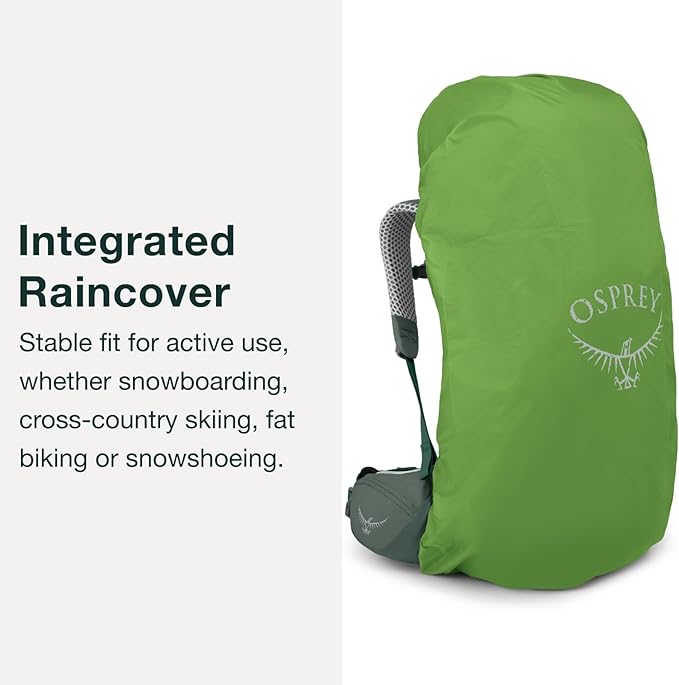 Osprey Atmos AG LT 50L Men's Backpacking Backpack, Scenic Valley/Green Peppercorn, L/XL