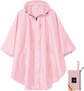 SaphiRose Unisex Rain Poncho Hooded Waterproof Raincoat for Adults Women