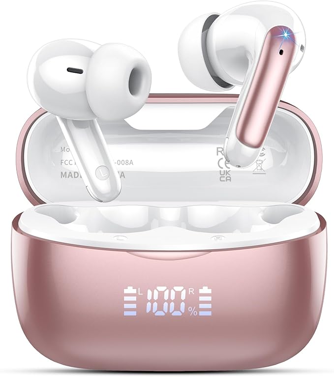 AI Translation Earbuds Real Time with Audio and Video Calls, 164 Language/7 Translation Modes Translator Earbuds Bluetooth 5.4 with APP, 48H AI Ear Buds Translator Device for Business/Learning/Travel