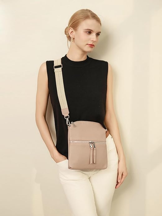 befen Genuine Leather Small Crossbody Purses for Women Travel Cross Body Bags Lightweight with Adjustable Shoulder Strap