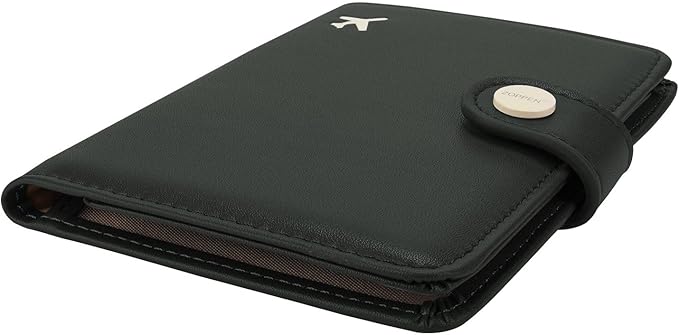 ZOPPEN Passport Holder Women, Passport Cover Travel Wallet Rfid Blocking Passport Wallet Cover Case Travel Essentials Document Organizer, Green