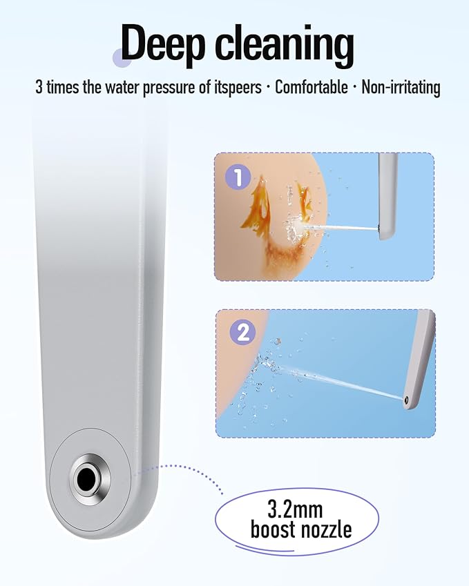 Portable Handheld Bidet Sprayer for Toilet - Unisex High-Pressure Personal Hygiene Bottle, 400ml/13.5oz Large Capacity with Quick-Fill, Collapsible & BPA-Free, Includes Wall Hook (Gray)