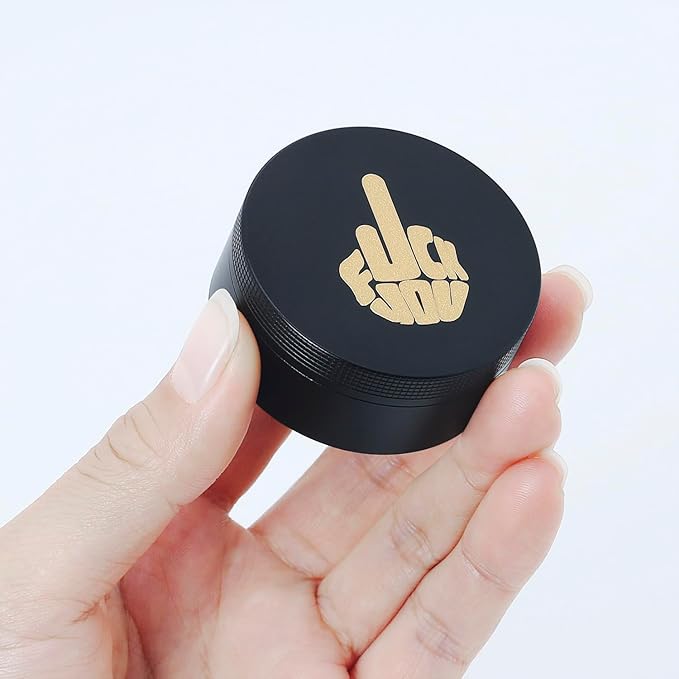 Small Pill Case 3 Compartments, Metal Round Portable Pill Box, Waterproof Travel Pill Organizer, Pocket Purse Medicine Vitamin Holder EDC Container (Black with Finger)
