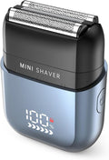 Men's Foil Shavers,Mini Electric foil Shaver for Men, Compact Face, IPX7 Waterproof Wet&Dry Cordless Razor, LED Display, USB-C Fast Rechargeable,Electric foil Shaver,3 Razor Rechargeable