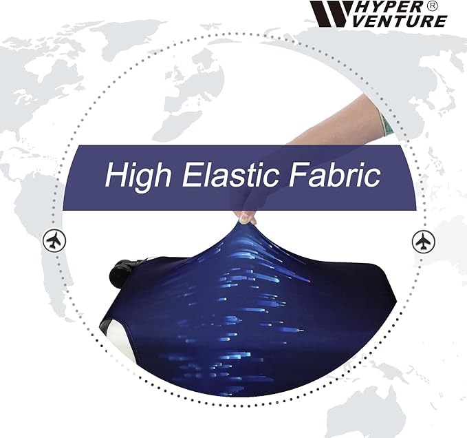 HYPER VENTURE Washable Luggage Cover - Fashion Suitcase Protector Fits 27-30 Inch Luggage (Nightscape, L)