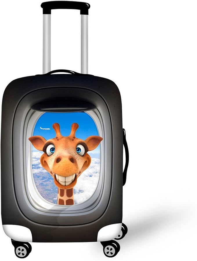 Giragge Animal Cute Travel Suitcas Cover Luggage Protector Fits 26-29 Inch Baggage Spandex with Zipper