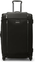 TUMI - Voyageur Leger 4 Wheeled Luggage - Women's Lightweight and Spacious, Sleek Silhouette, Durable Premium Suitcase - 26" Short Trip Expandable Packing Case, Black with Gunmetal Hardware