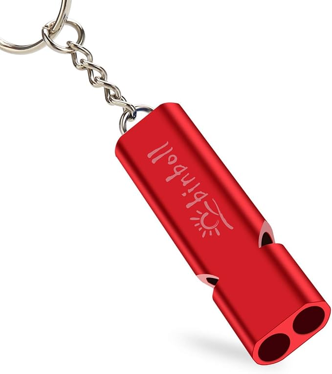 Emergency Whistles Lifeguard Safety Whistle with Lanyard and Keychain for Outdoor Camping Hiking Boating Backpacking Fishing Kayak Kids Rescue Signaling Loud Survival Whistle