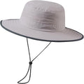 UPF 50+ Foldable Brim Water-Resistant Sun Bucket Hat with Laser Perforated Mesh Adjustable for Men Women Outdoor